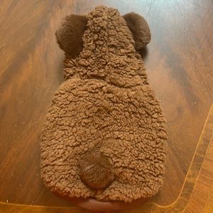 Top Paw small dog brown fleece bear outfit